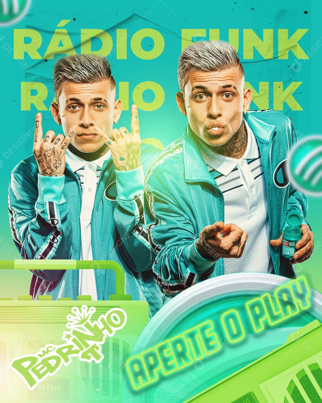 Social Media Rádio Funk Flyers PSD Editável