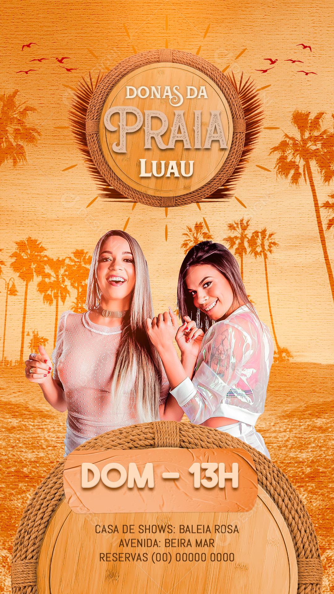 Social Media Donas Da Praias Flyers PSD Editável