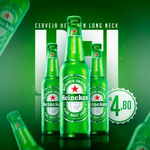Social Media Cerveja Heineken Long Neck PSD Editável