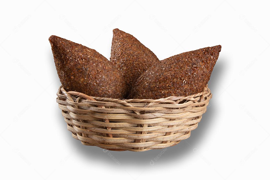 Kibe Asado Em Cesta De Palha Imagem JPG