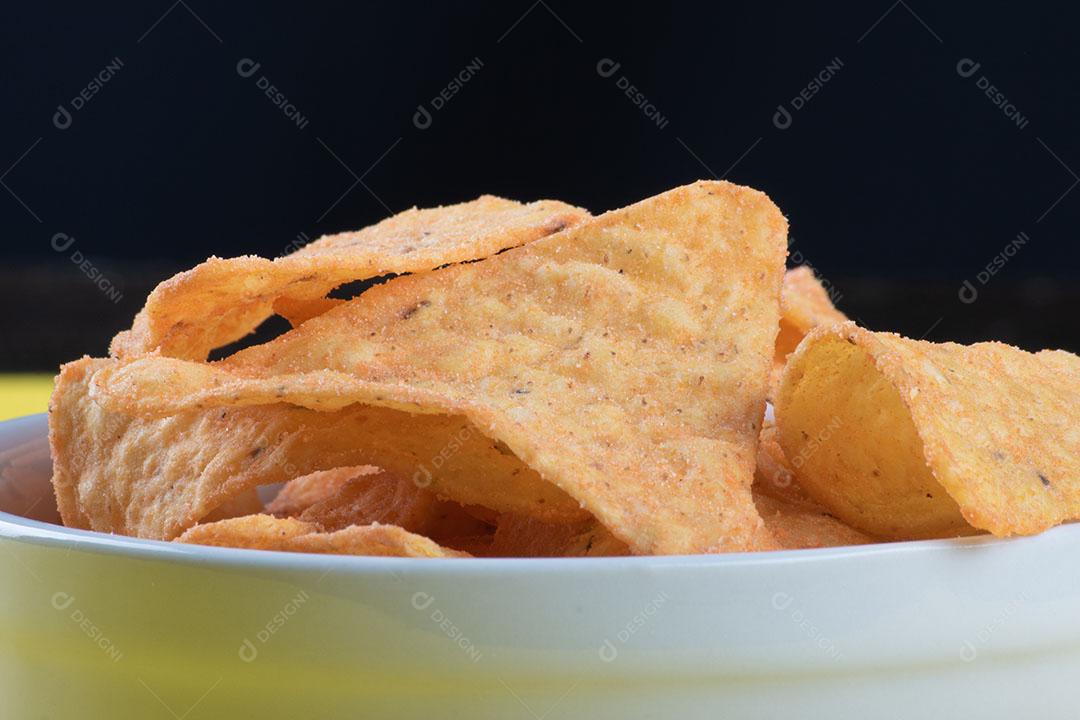 Nachos Em Uma Tigela Imagem JPG