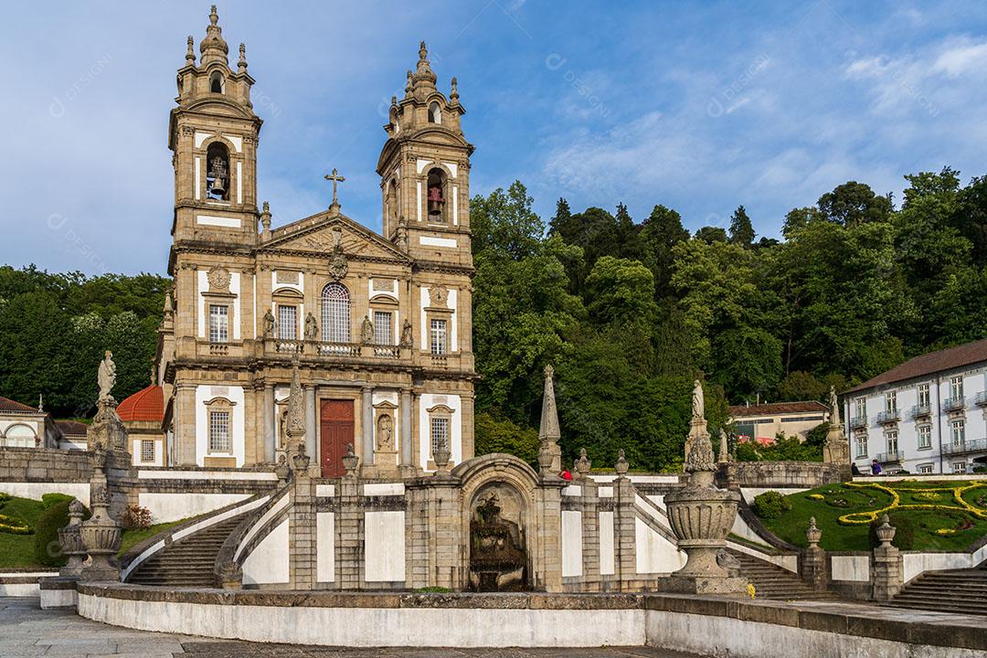 Igreja do Santuário do Bom Jesus do Monte Em Braga Portugal Imagem JPG