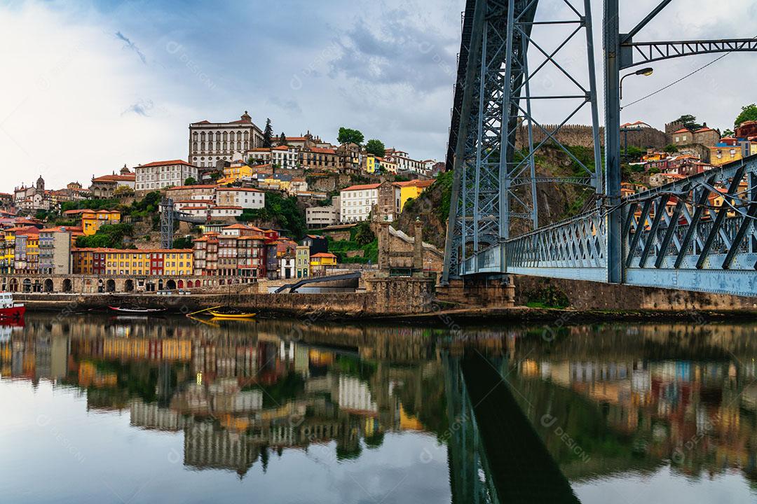 Foto Paisagem Urbana Panorâmica da Cidade Velha do Porto Distrito de Ribeira Porto