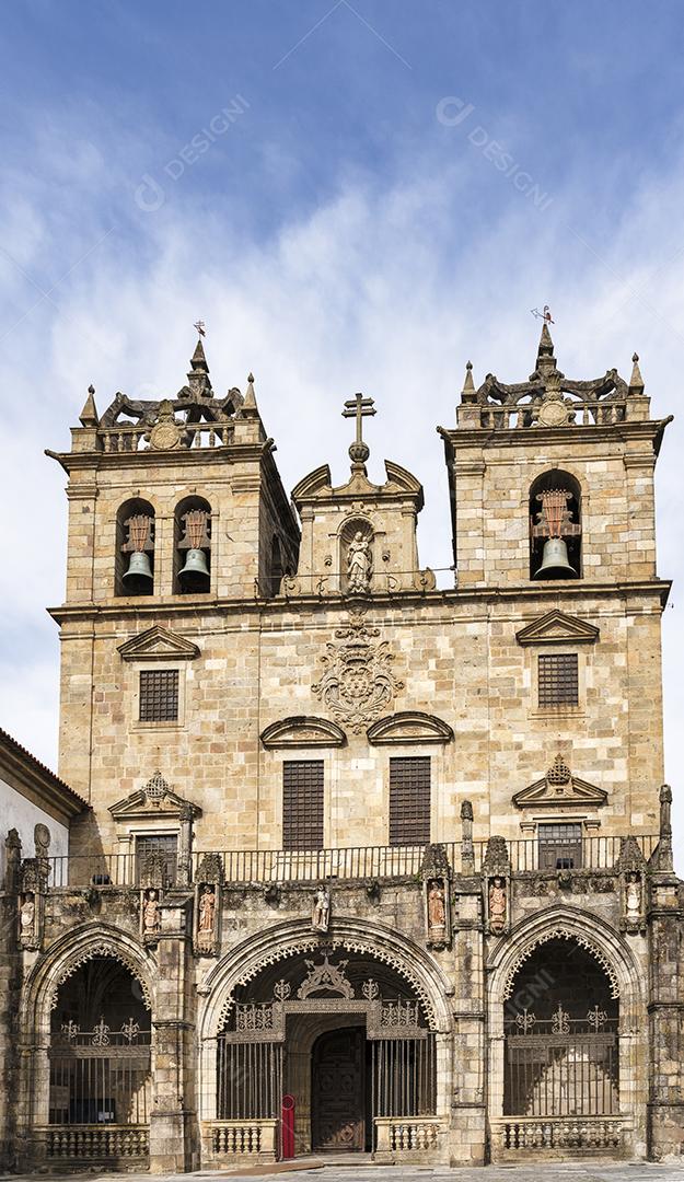 Fachada da Catedral Barroca de Braga Portugal Imagem JPG