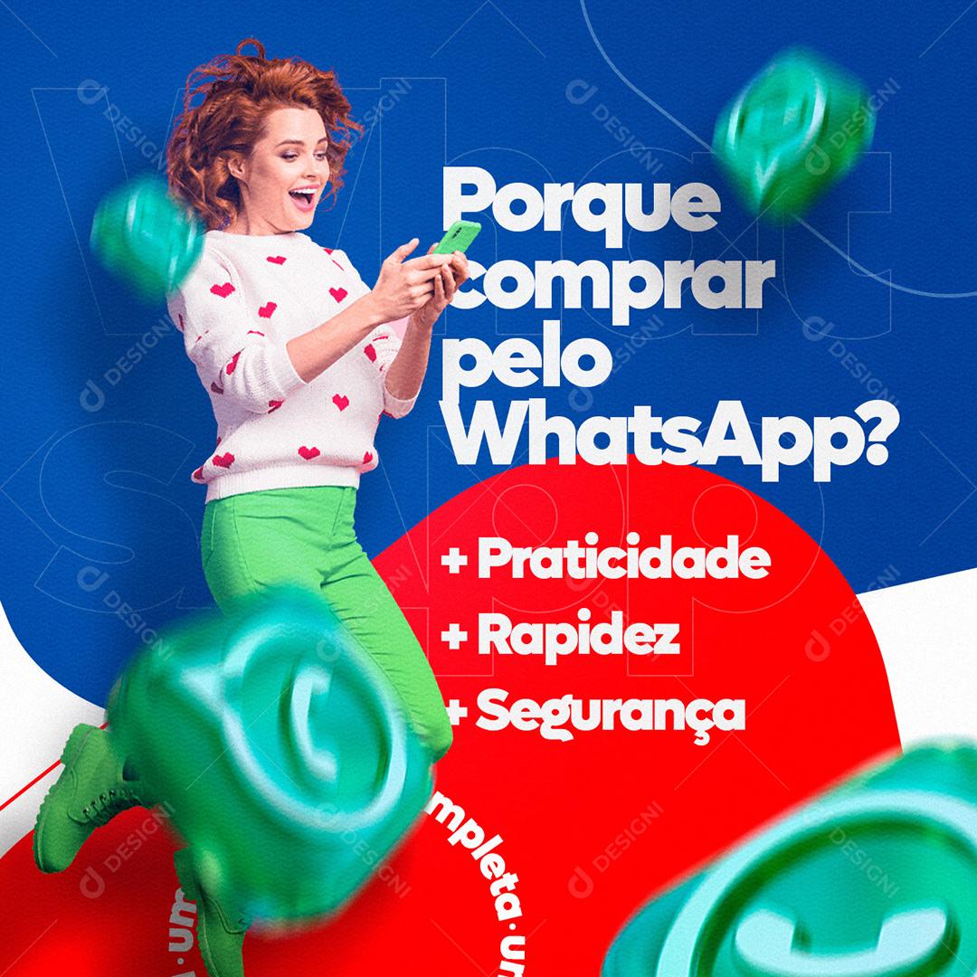 Fámarcias Porque Comprar Pelo Whatsapp Social Media PSD Editável