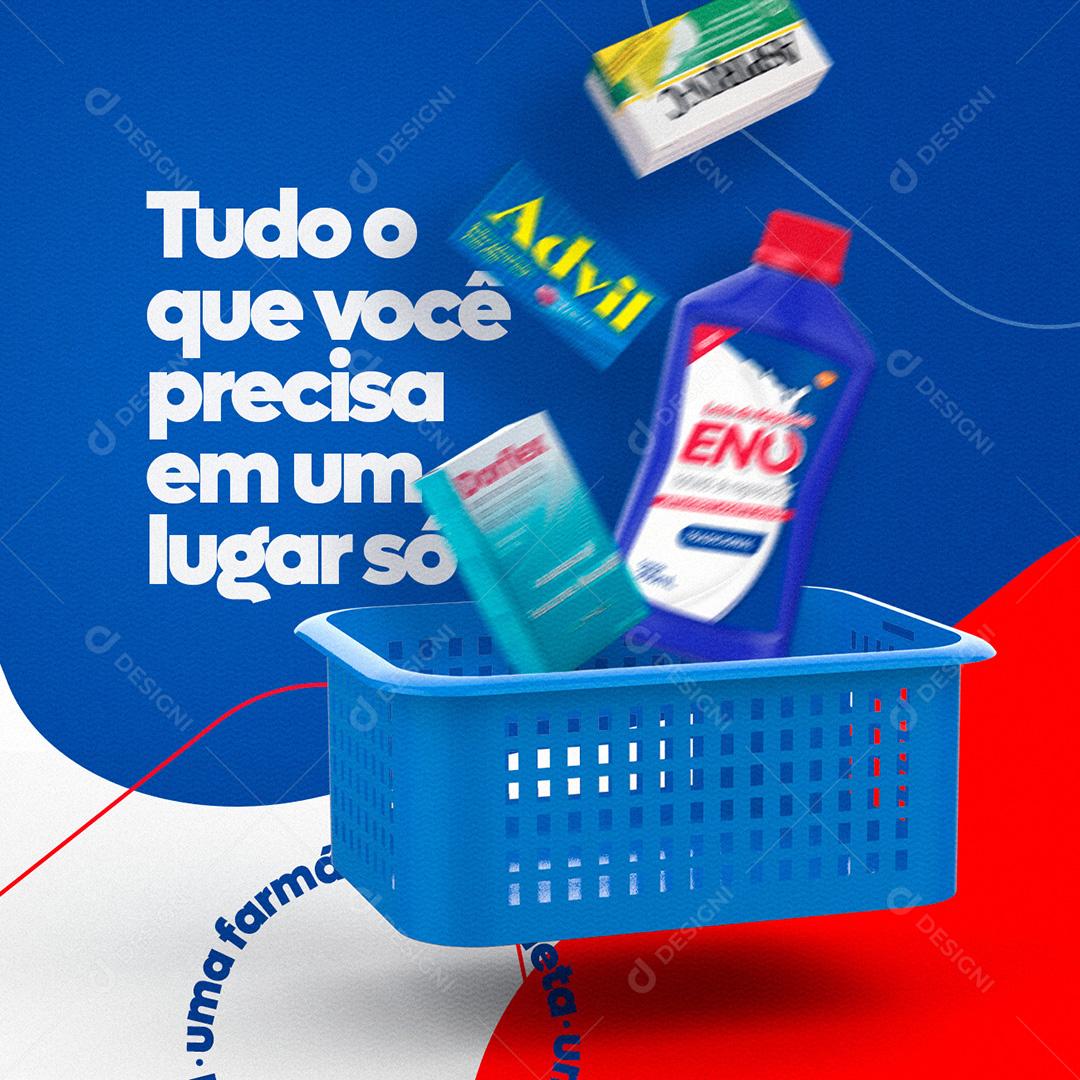 Fámarcias Tudo Que Você Precisa Em Um Lugar Só Social Media PSD Editável