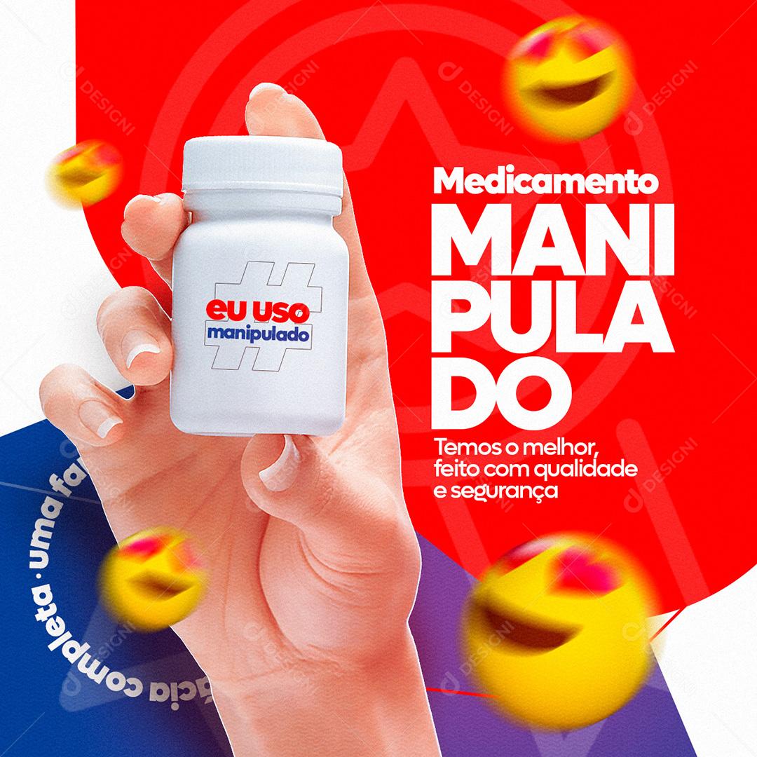 Fámarcias Médicamentos Manipulado Social Media PSD Editável