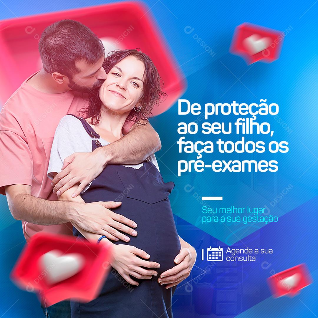 Social Media De Proteção Ao Seu Filho Clínica PSD Editável