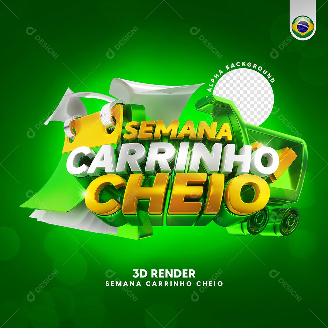 Social Media Semana Carrinho Cheio PSD Editável