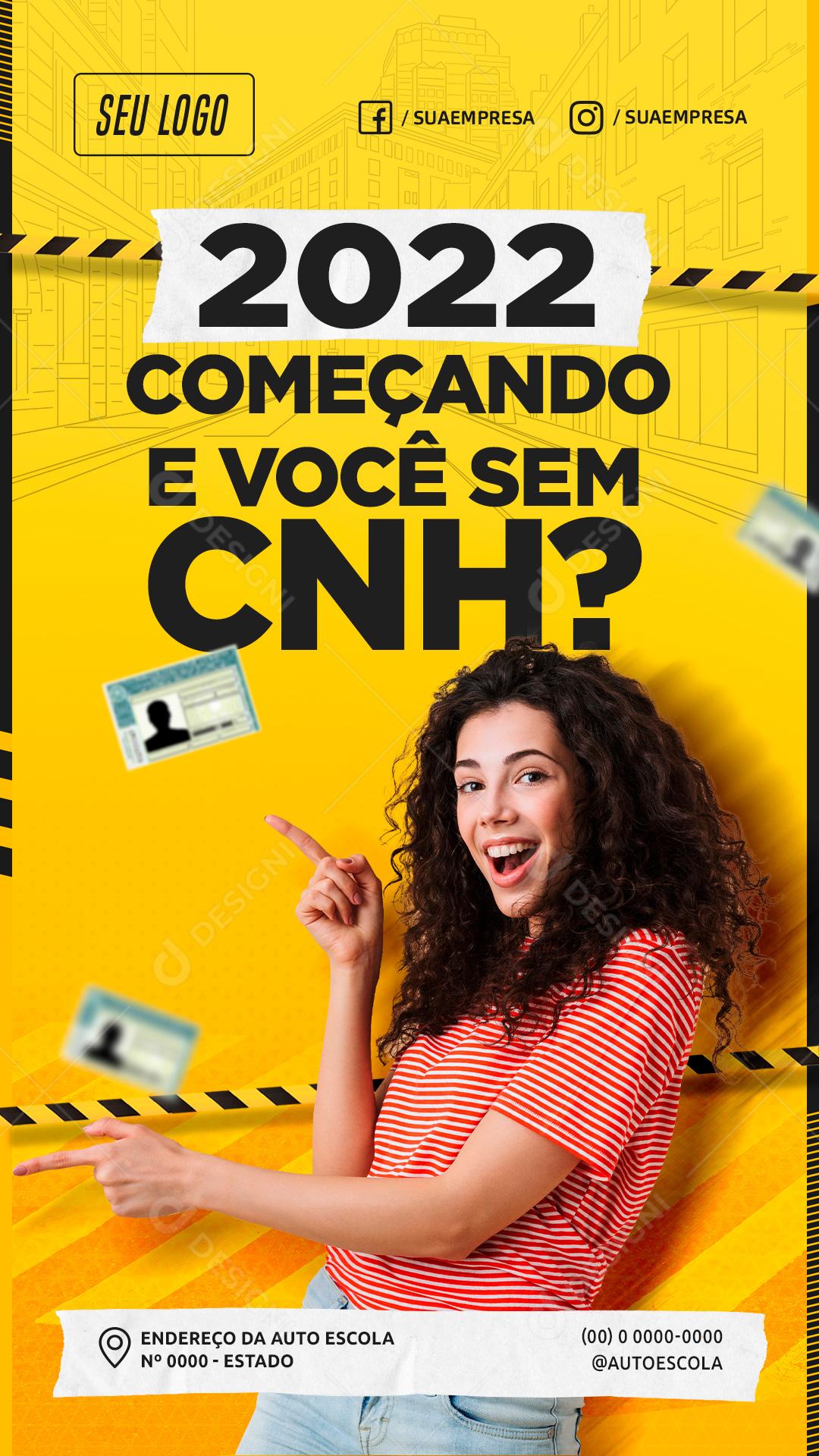 Começando 2022 E Você Sem CNH Social Media PSD Editável