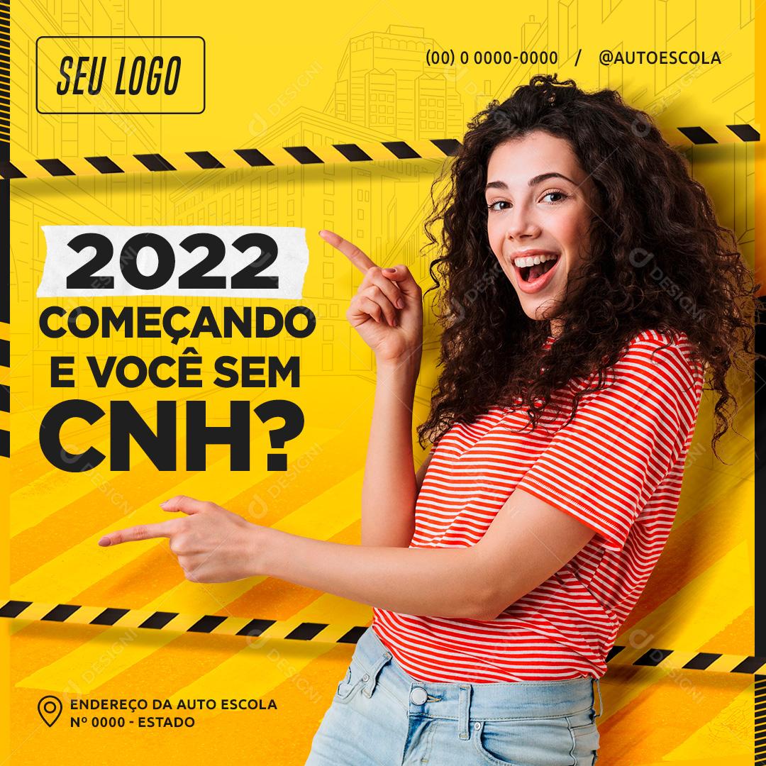 Começando E Você Sem CNH Social Media PSD Editável