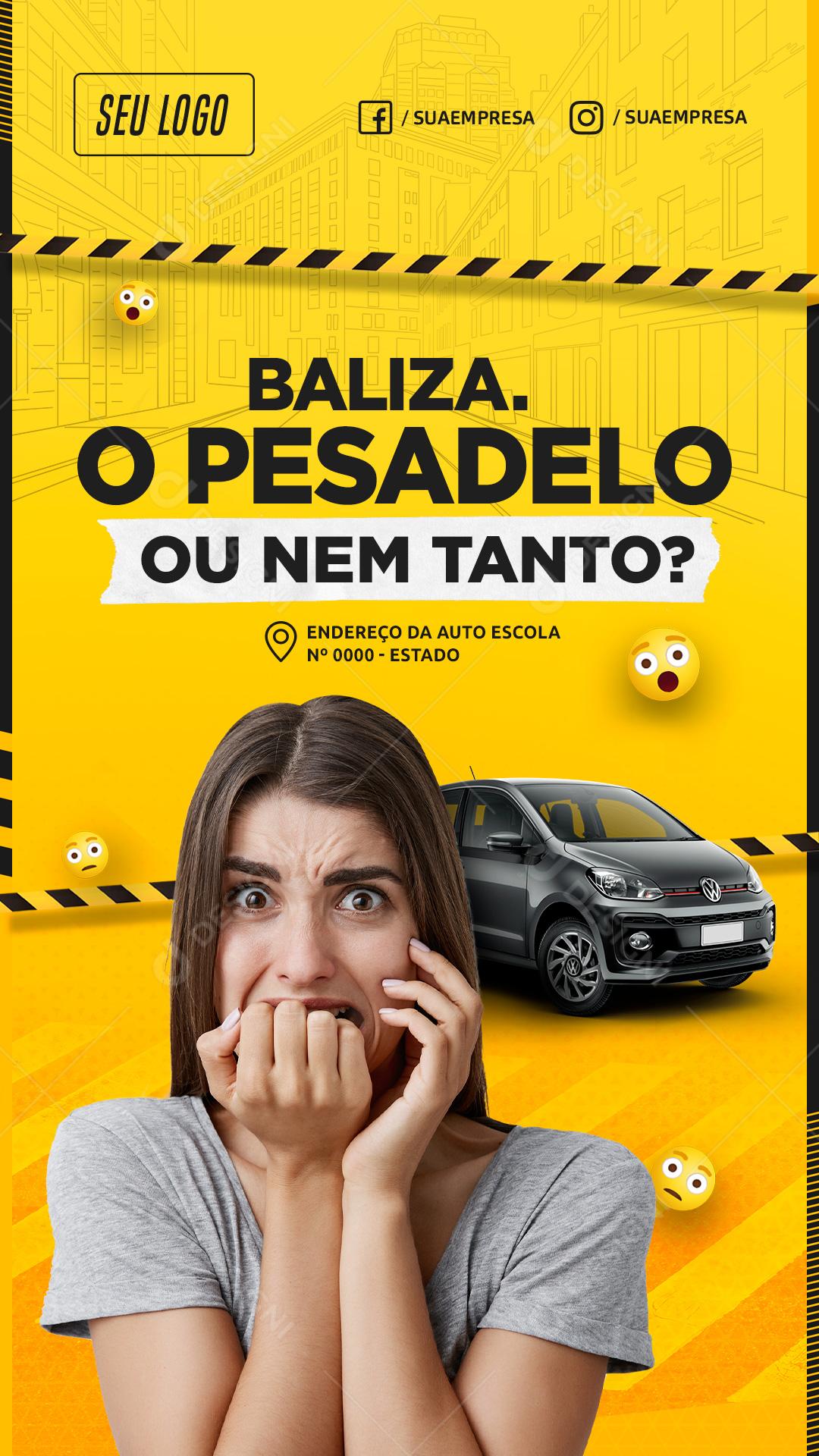 Baliza O Pesadelo Ou Nem Tanto Social Media PSD Editável