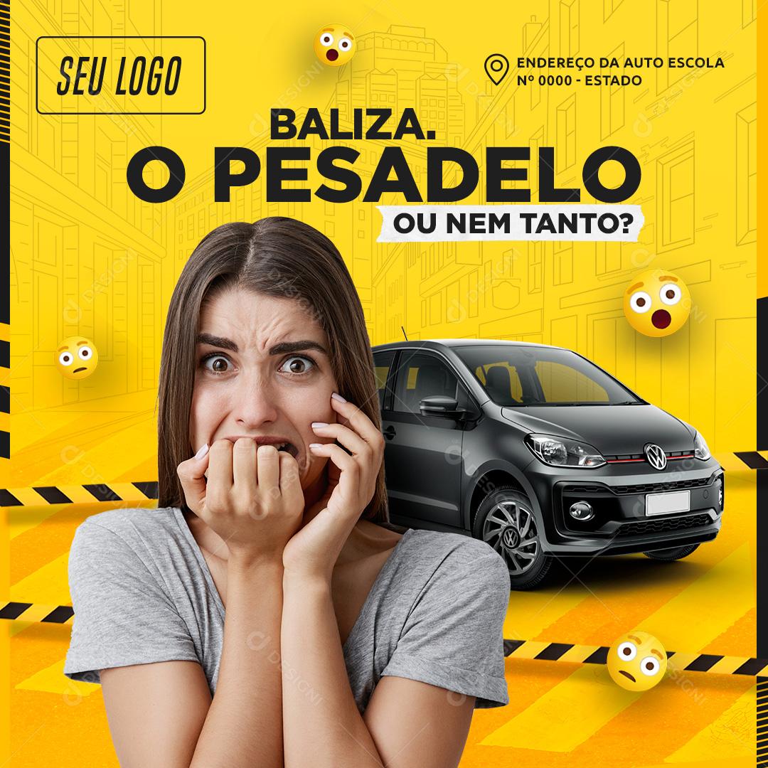 Baliza O Pesadelo Ou Nem Tanto Social Media PSD Editável