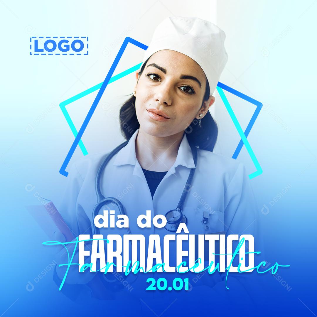 Dia Do Farmacêutico 20 De Janeiro Social Media PSD Editável