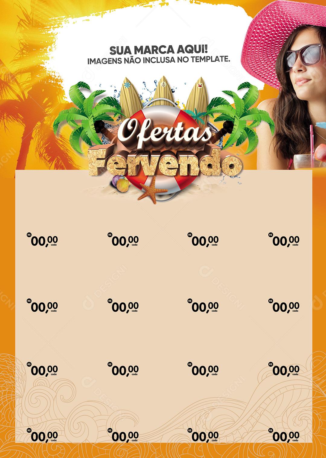 Encarte Ofertas Fervendo PSD Editável