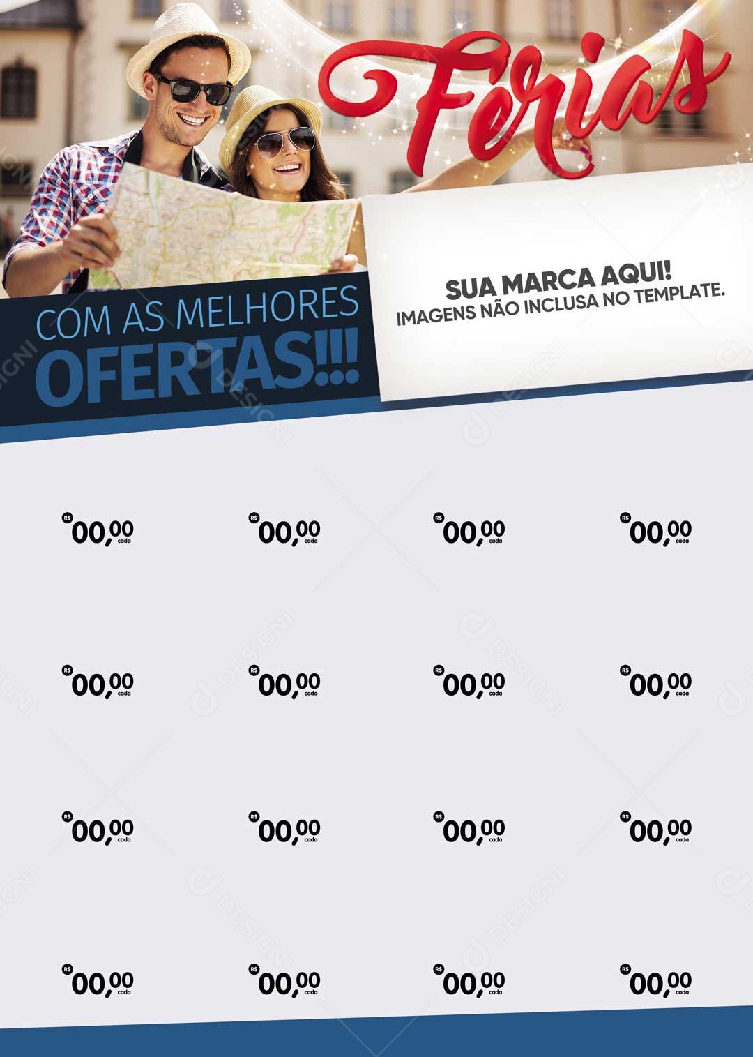Encarte Ferias Com as Melhores Ofertas!!! PSD Editável