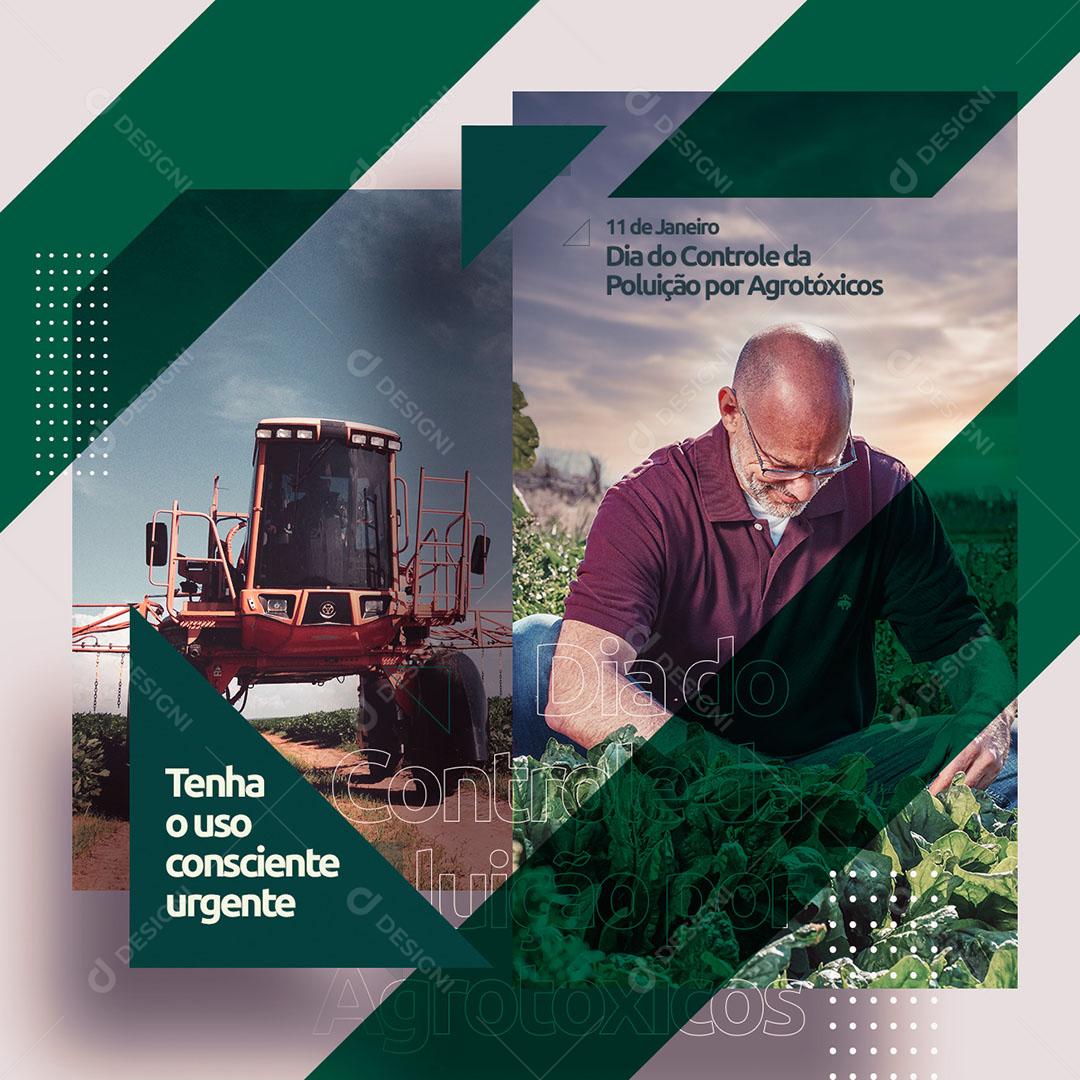 Dia do Controle da Poluição Por Agrotóxicos Social Media PSD Editável