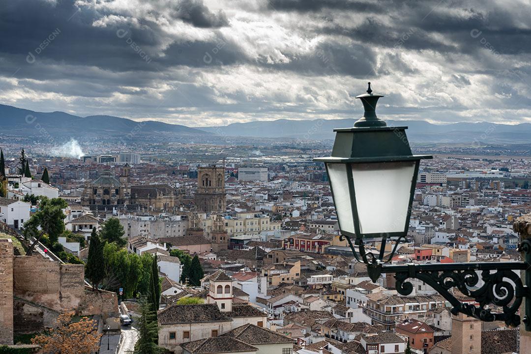 Vista da Cidade de Granada na Espanha Imagem JPG