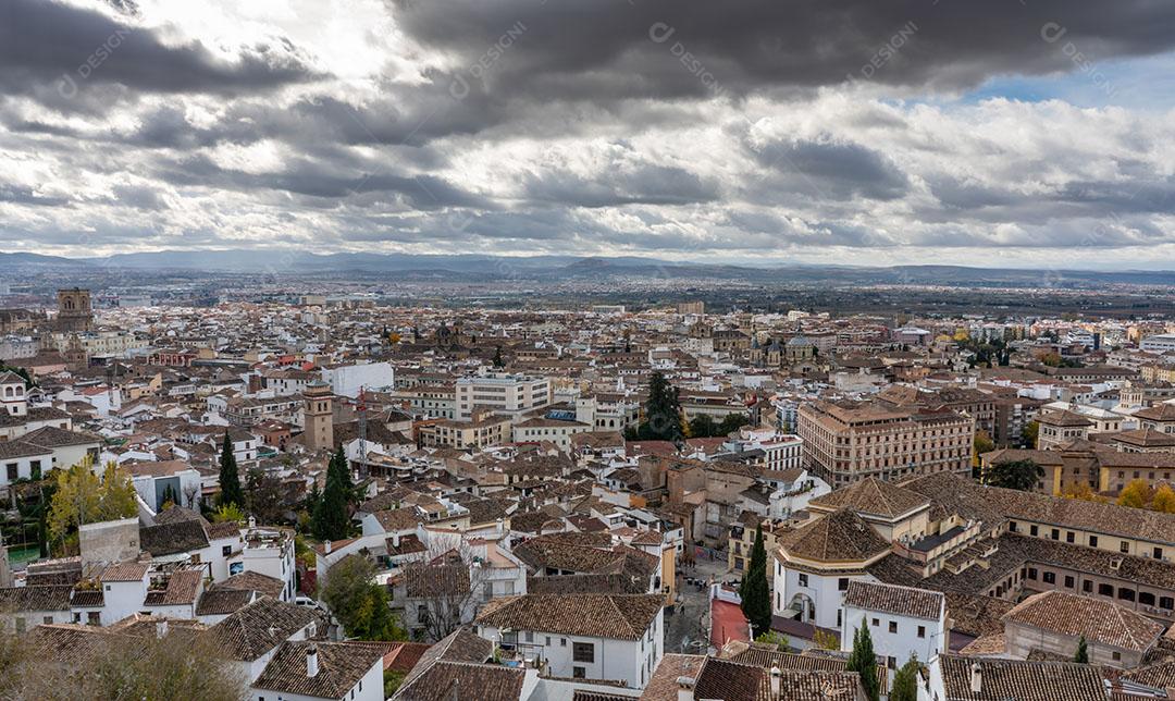 Vista da Cidade de Granada na Espanha Imagem JPG