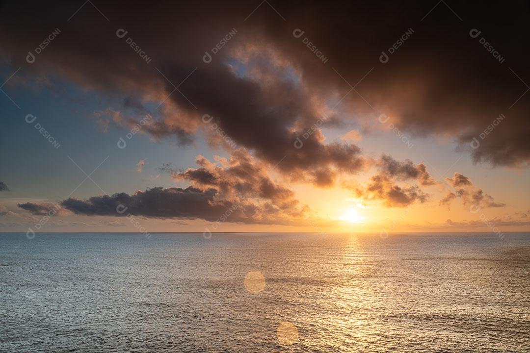 Foto Belo Pôr do Sol na Praia de Los Molinos Fuerteventura Ilhas Canárias Espanha