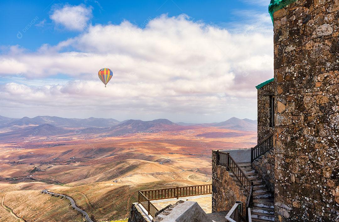 Foto Balão Voando nos Céus da Ilha de Fuerteventura Ilhas Canárias na Espanha