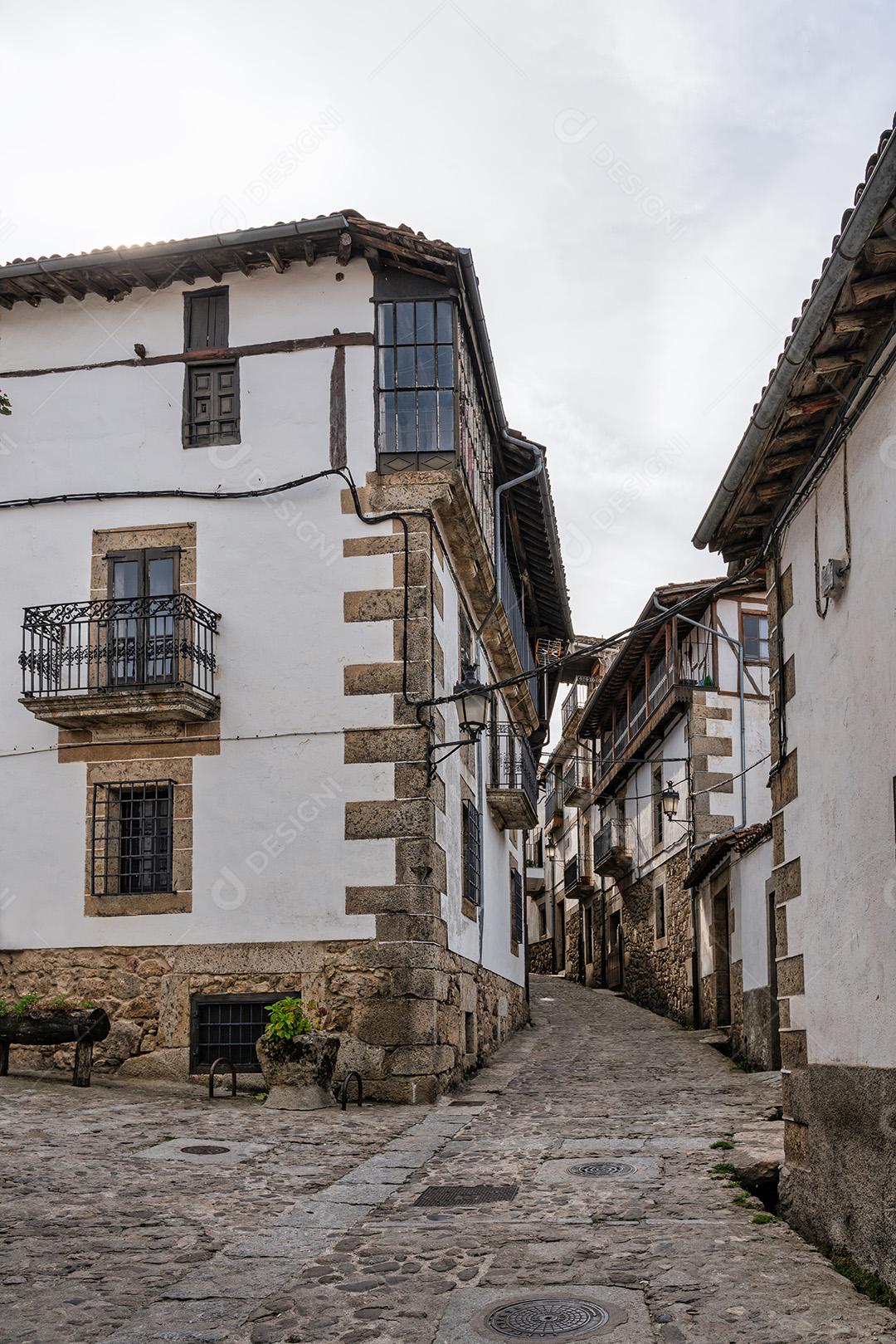 Aldeia De Candelario Em Salamanca Na Espanha Imagem JPG