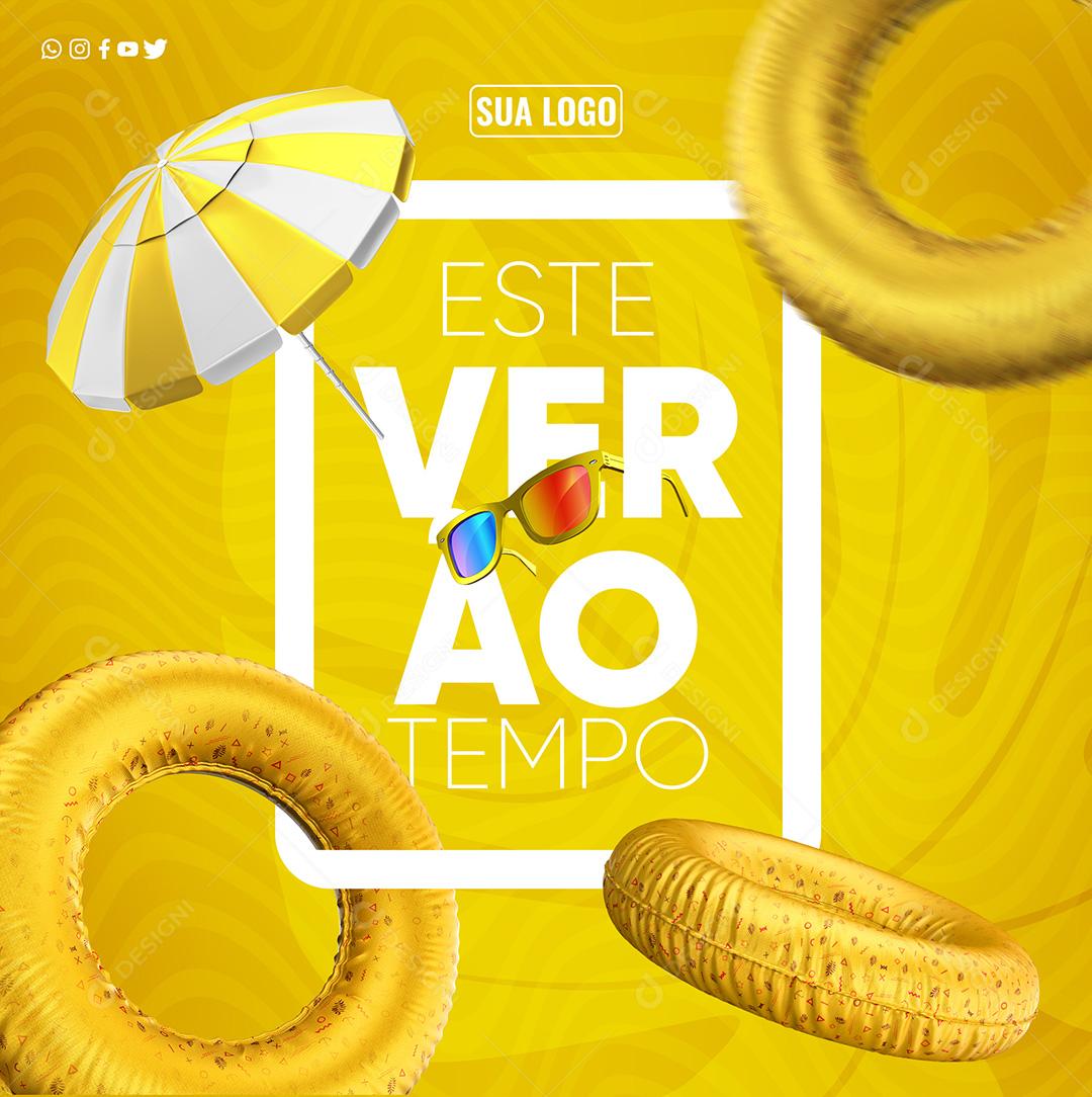 Social Media Este Verão PSD Editável