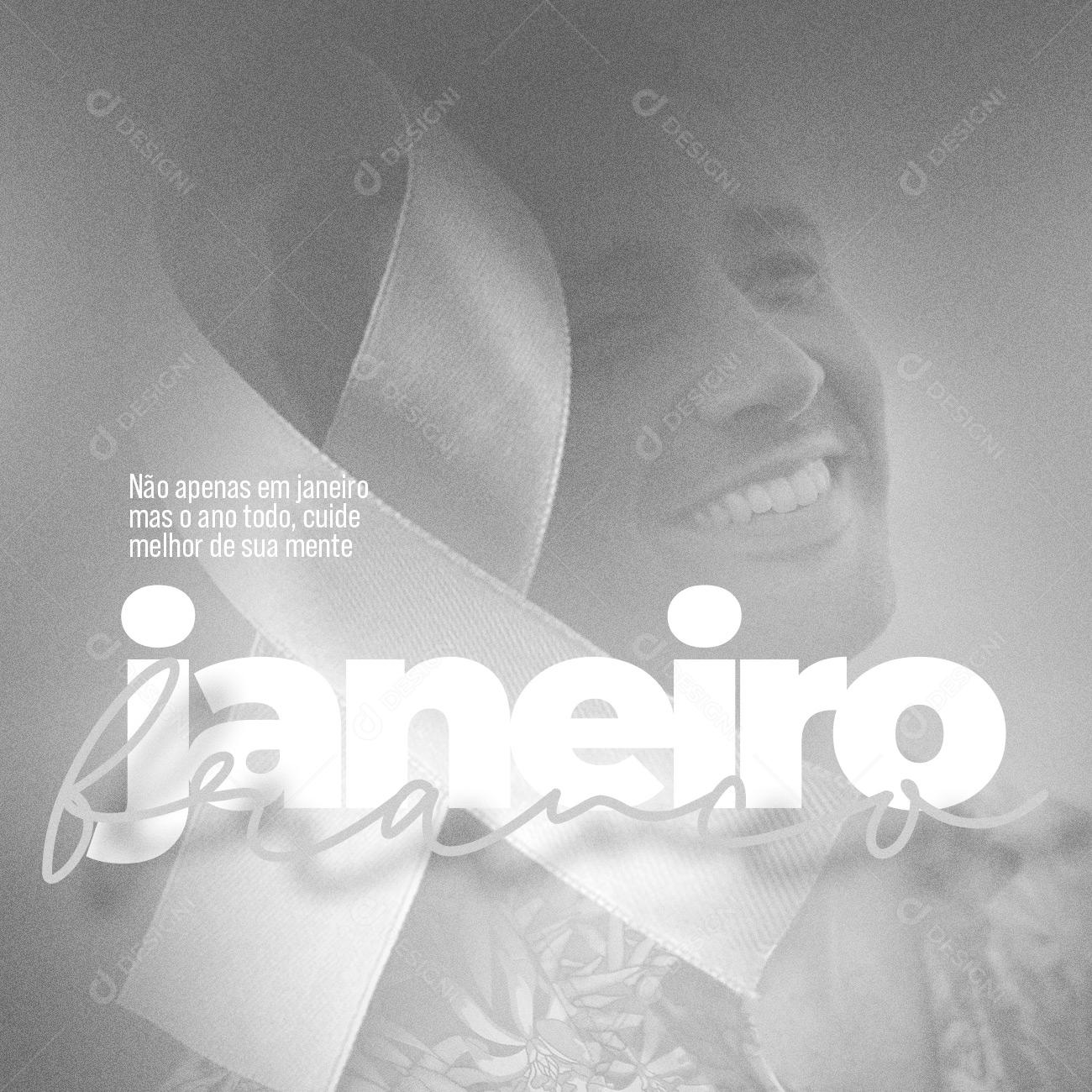 Janeiro Branco Precisamos Falar Sobre A Saúde Mental Social Media PSD Editavel