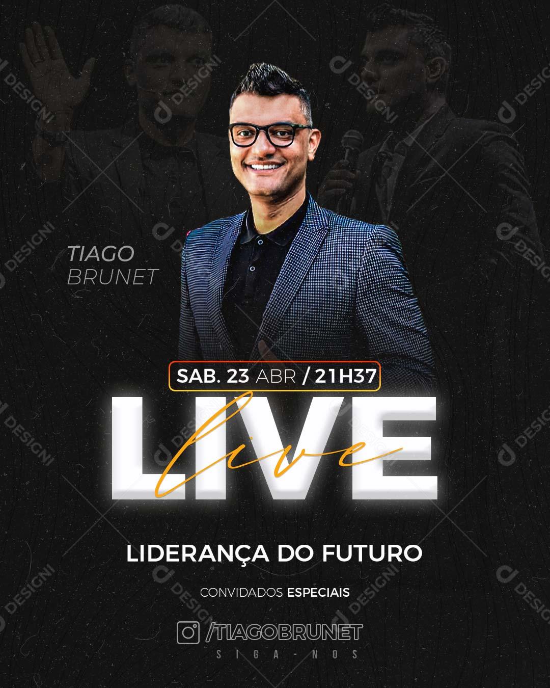 Live Liderança do Futuro Social Media PSD Editável