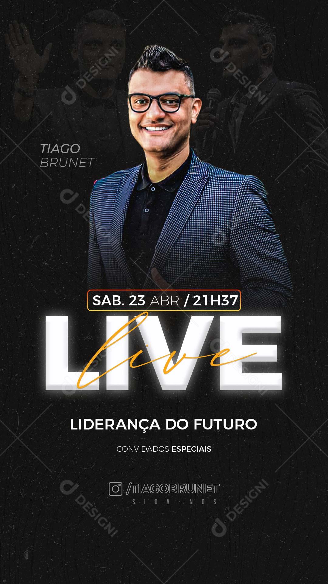 Live Liderança do Futuro Story Social Media PSD Editável