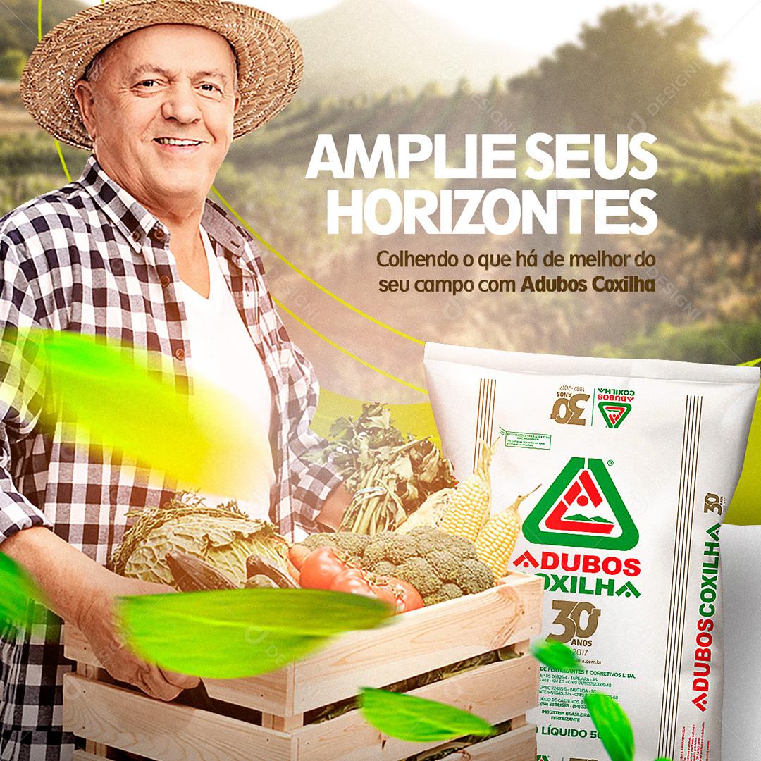 Agropecuária Fertilizantes Social Media PSD Editável
