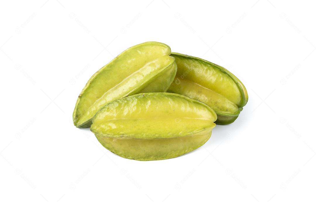 Um Grupo de Frutas Estelares Isoladas Sobre Fundo Branco Imagens jpg