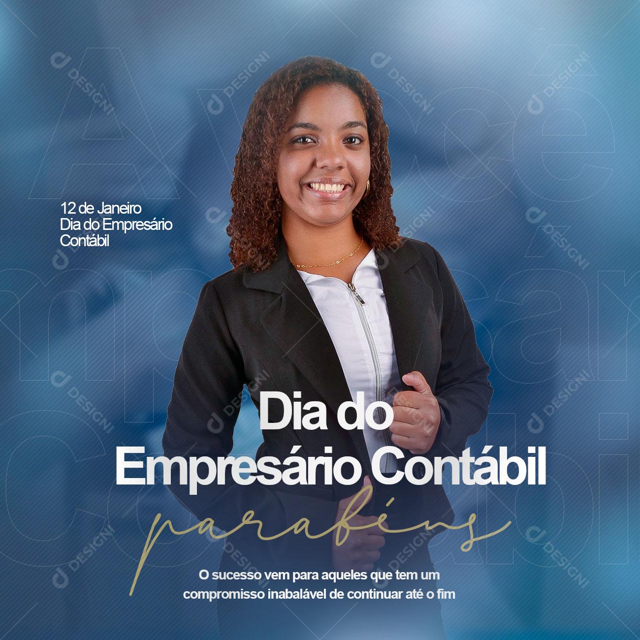 Dia do Empresário de Contábil Social Media PSD Editável