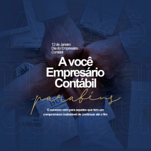 Você Empresário de Contábil Parabéns Social Media PSD Editável