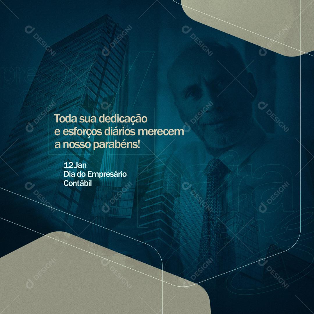 Dia Do Empresário Contábil 12 De Janeiro PSD Editável