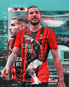 Flyer Jogador de Futebol Theo Hernandez Social Media PSD Editável