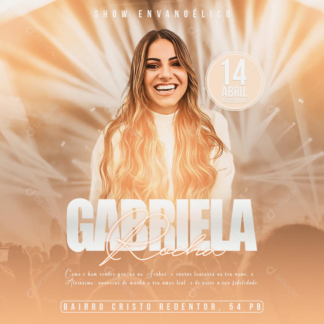 Social Media Gabriela Rocha Flyers  PSD Editável