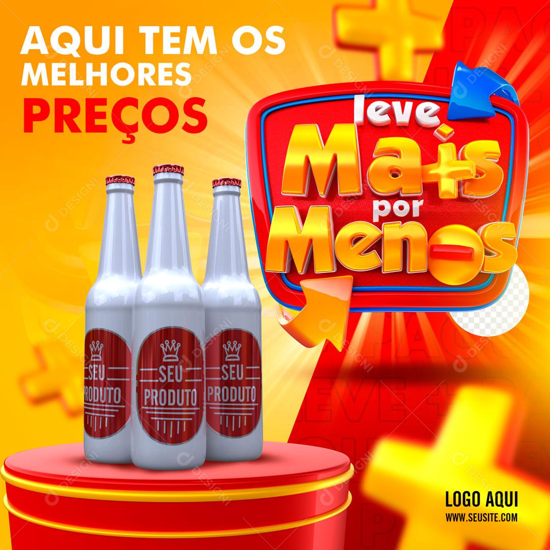 Social Media Leve Mais Por Menos Aqui tem os Melhores Preços PSD Editável