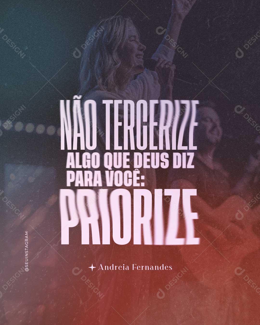 Social Media Algo Que Deus Diz Para Você Culto PSD Editável