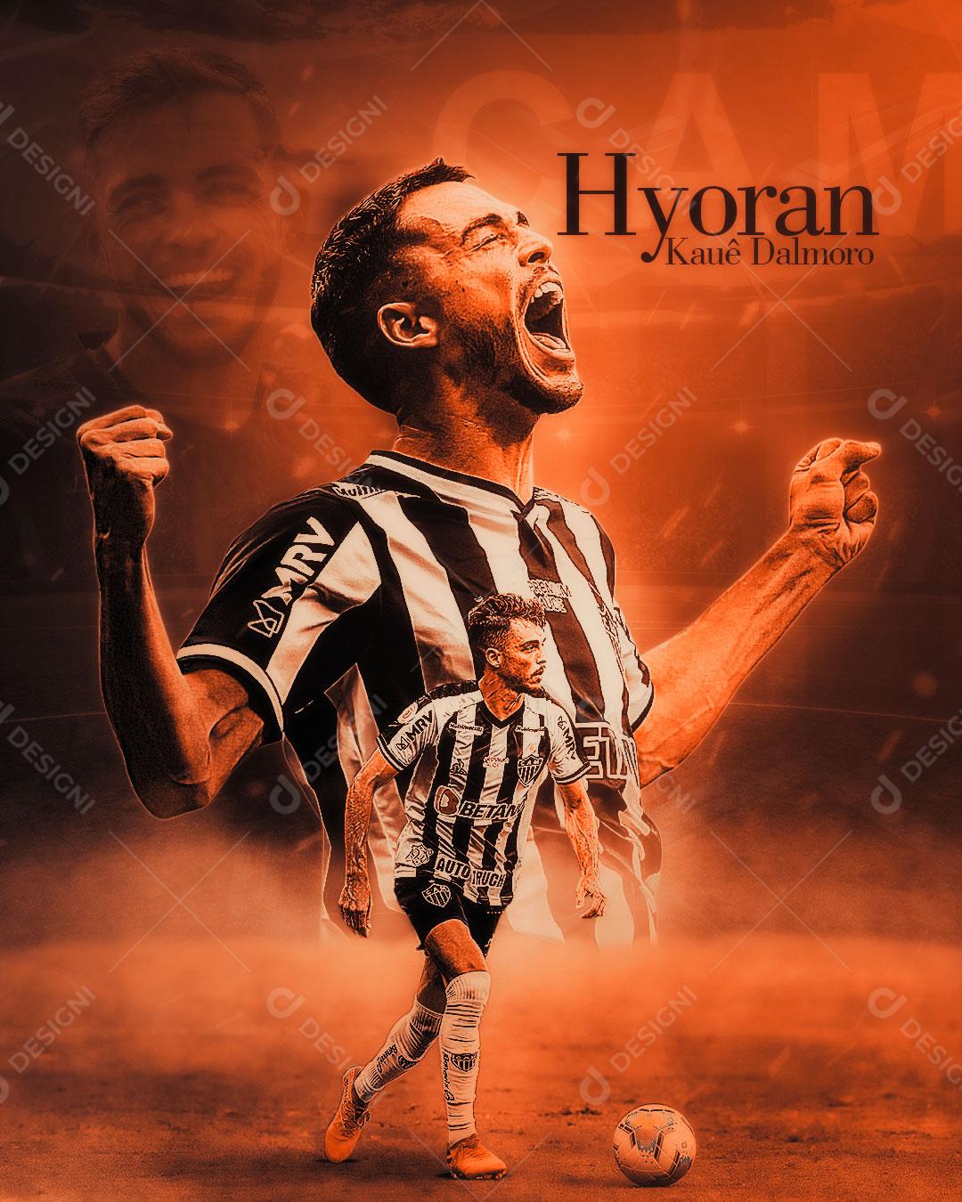 Flyer Jogador de Futebol Hyoran Social Media PSD Editável