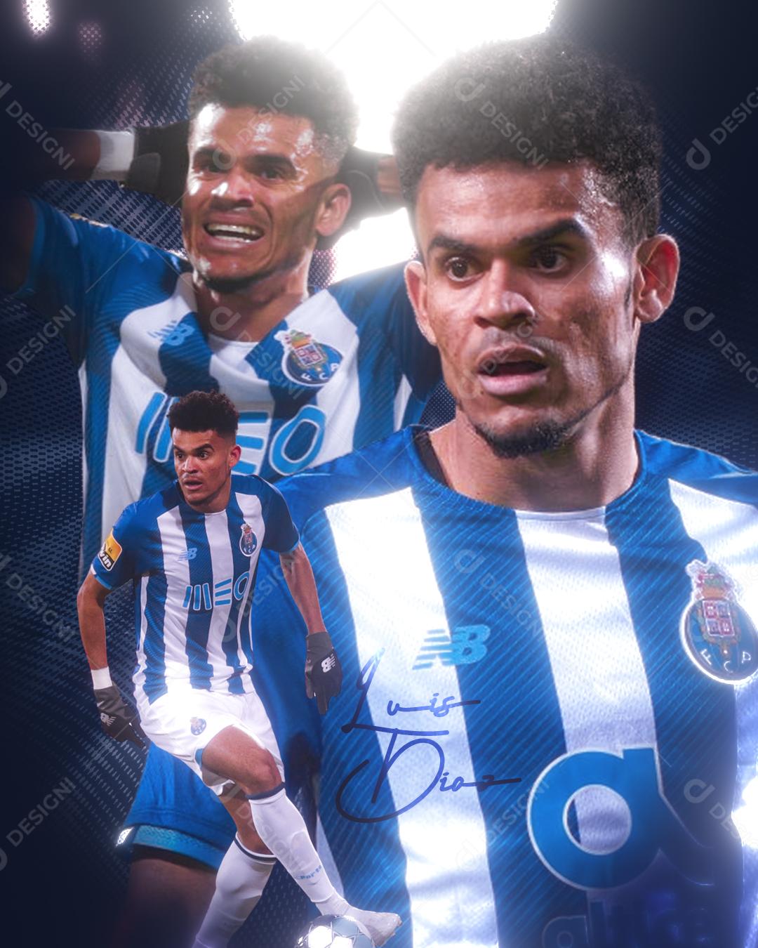 Flyer Jogador de Futebol Léo Dias Social Media PSD Editável