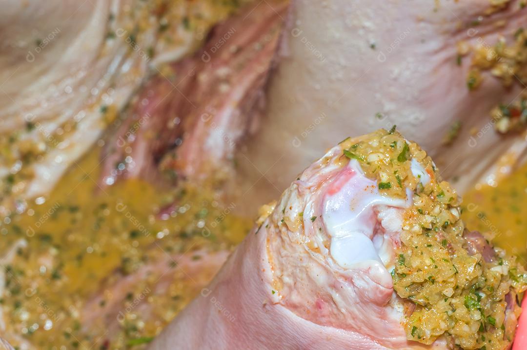 Fotos Jarrete porco orgânico fresco fazenda conceito de alimentos junta de porco temperado