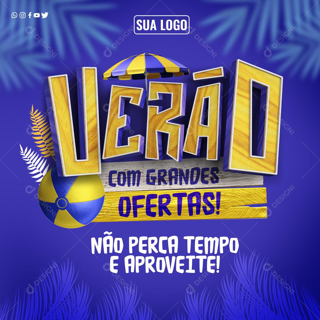 Verão Com Grandes Ofertas Social Media PSD Editável