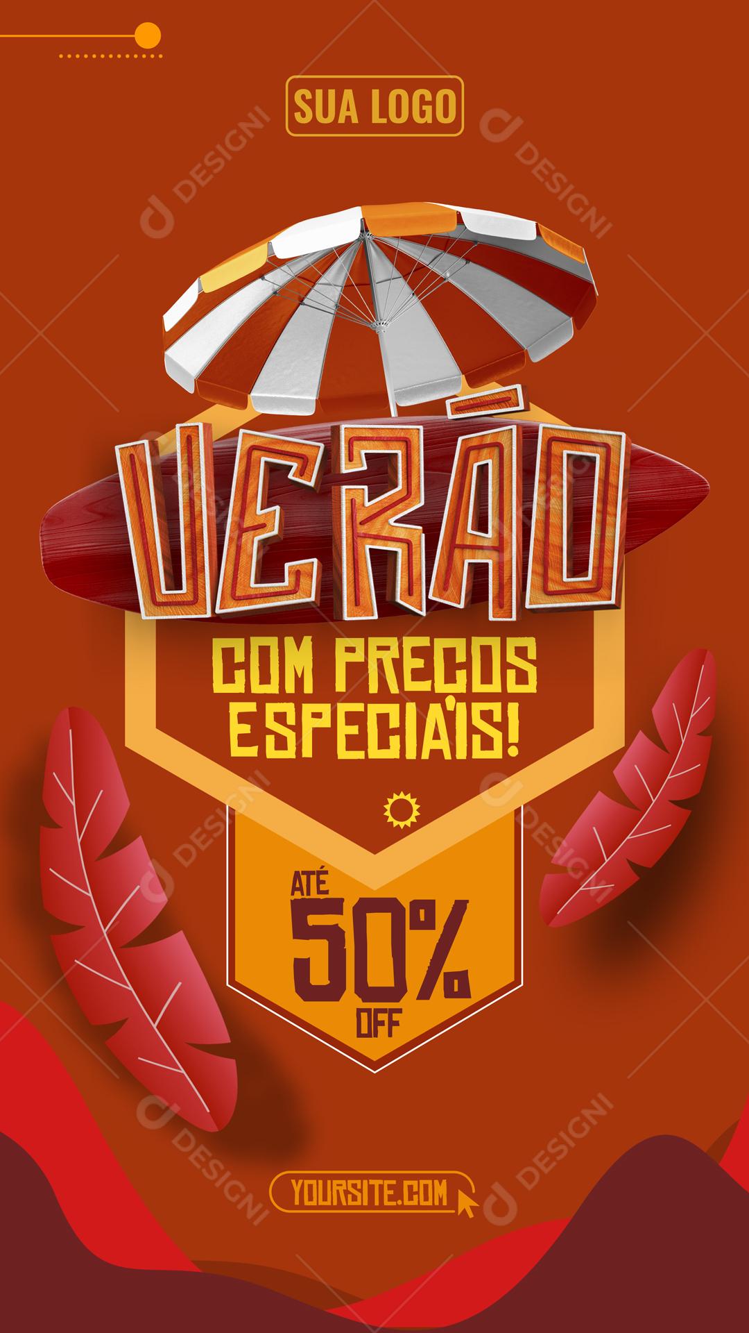 Verão Com Ofertas Especiais Social Media PSD Editável
