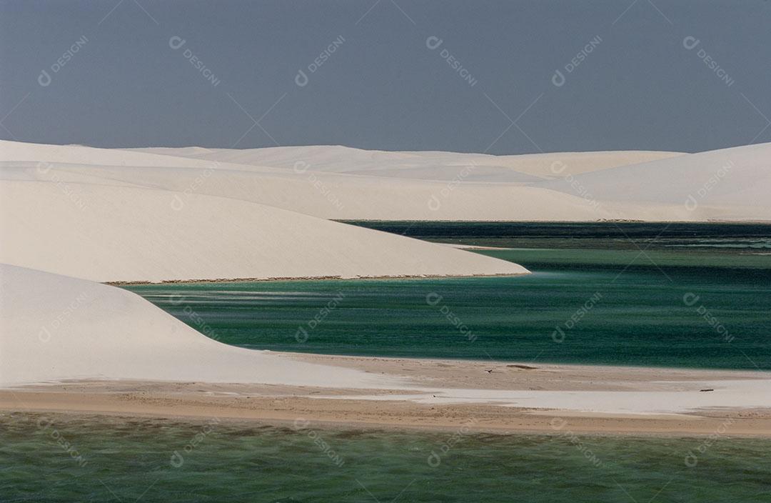 Vista Do Parque Nacional Dos Lençóis Maranhão Imagem JPG