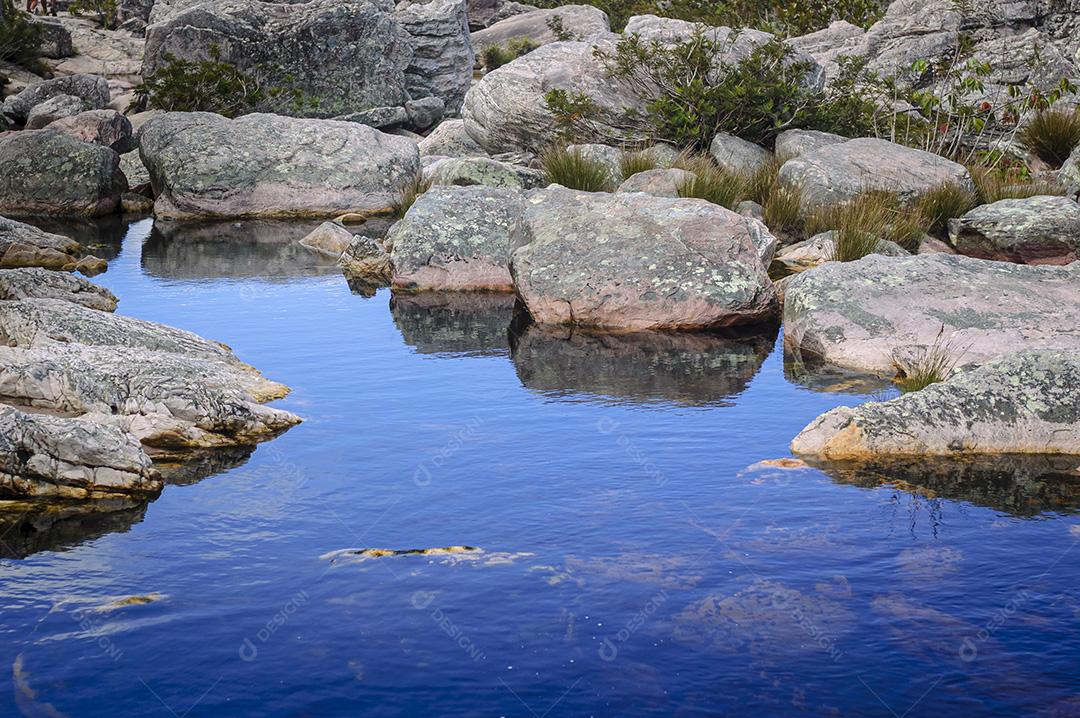 Cachoeira Do Rio Mucugezinho Em Lençóis Imagem JPG