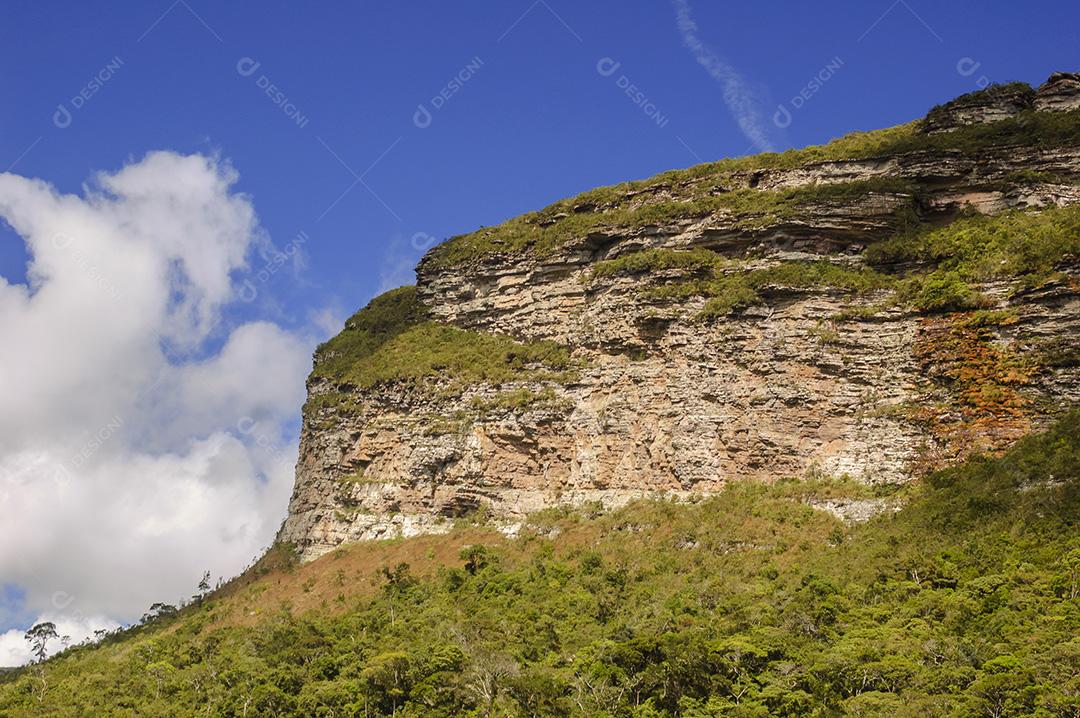 Penhascos Rochosos No Parque Nacional Da Chapada Diamantina Imagem JPG