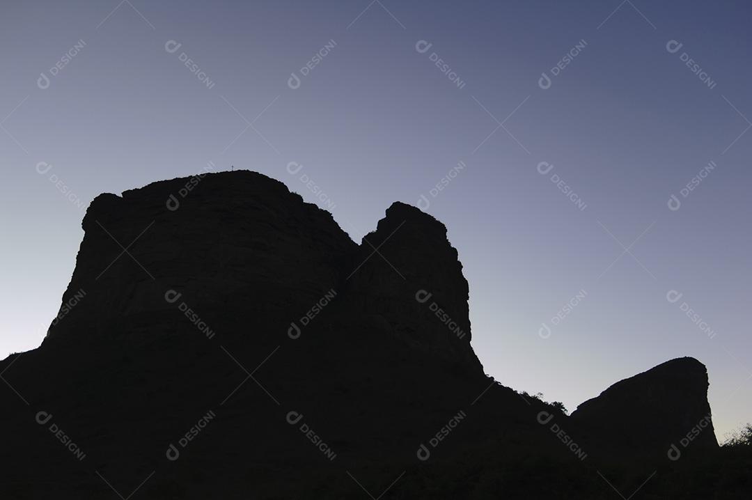 Silhueta Do Morro Do Pai Inácio Imagem JPG