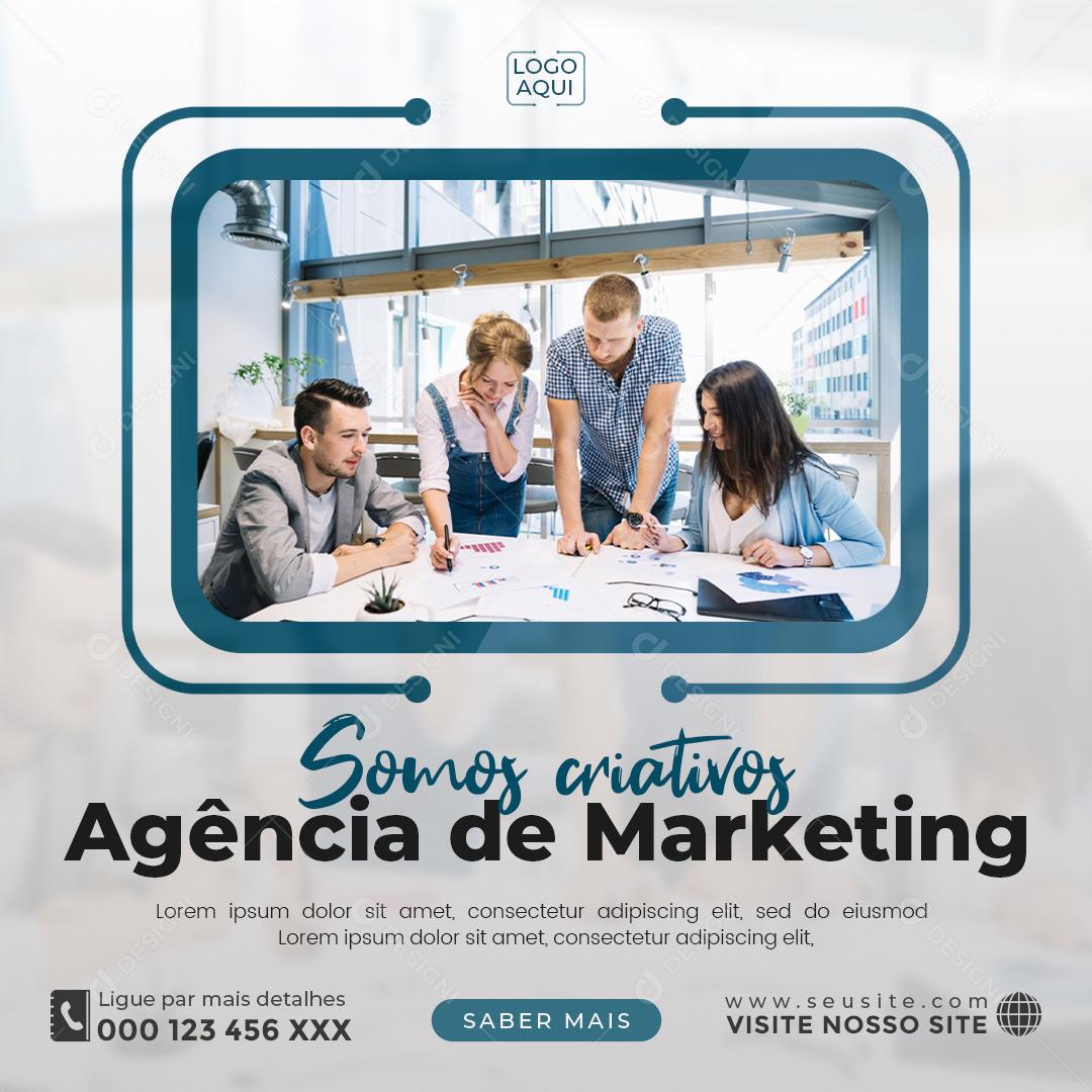 Marketing Somos Criativos Agência de Marketing Social Media PSD Editável