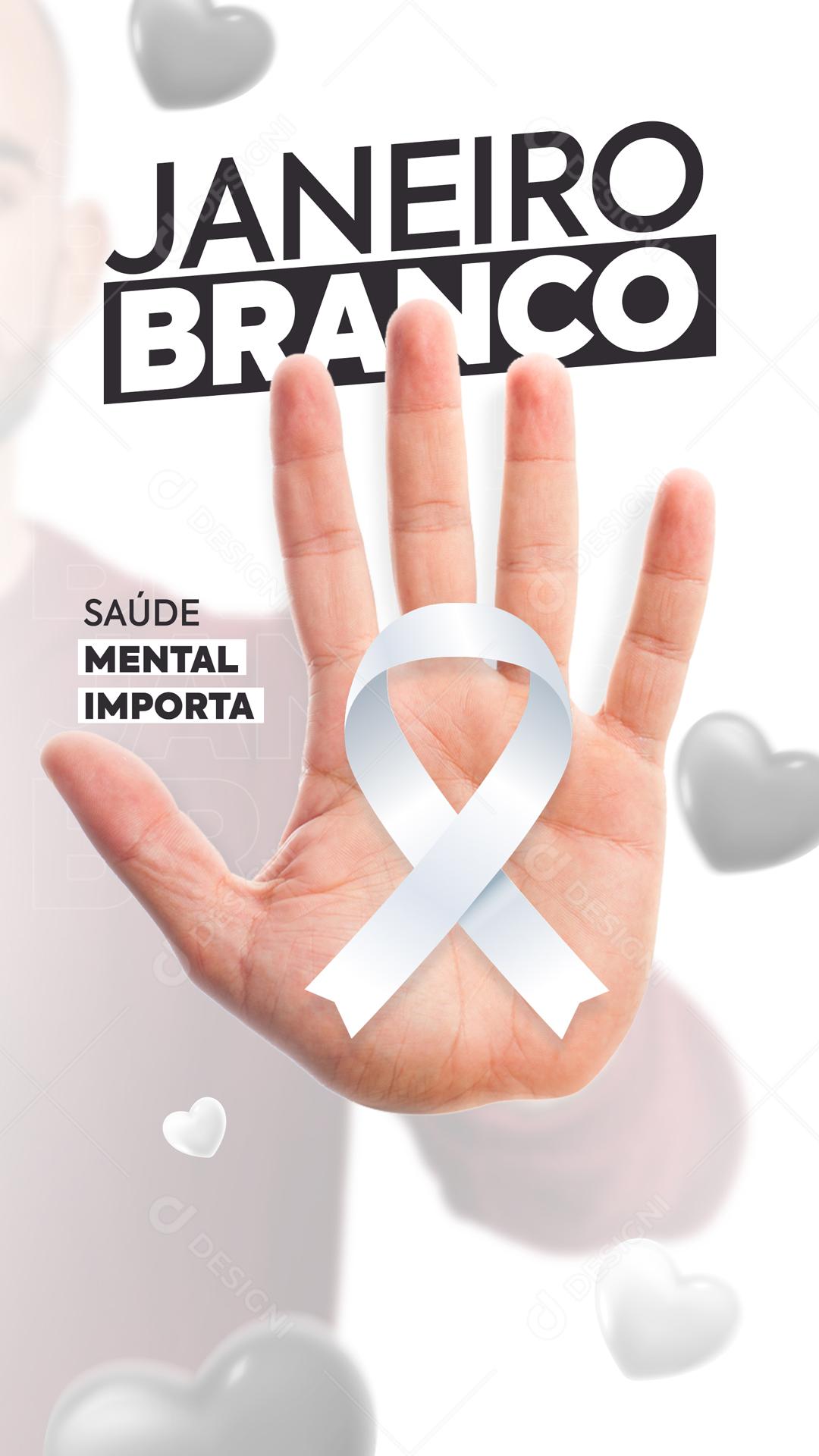 Janeiro Branco Mental Health Matters Social Media Editable PSD